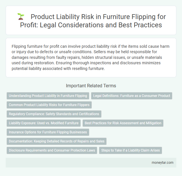 Product Liability Risk in Furniture Flipping for Profit: Legal Considerations and Best Practices