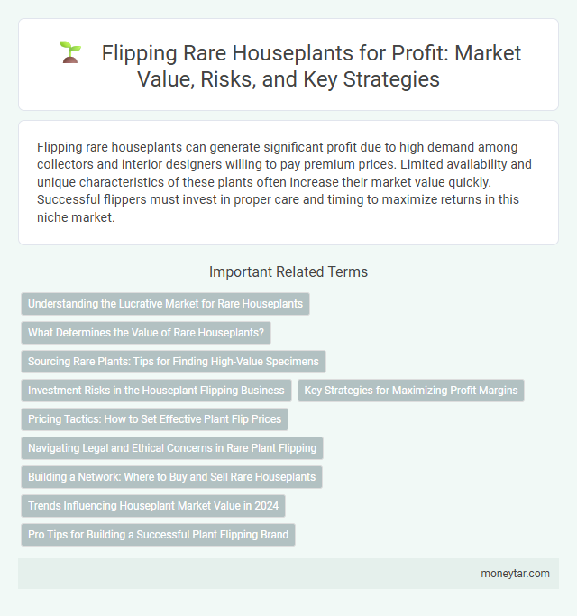 Flipping Rare Houseplants for Profit: Market Value, Risks, and Key Strategies
