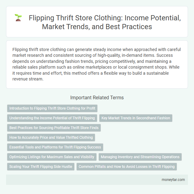 Flipping Thrift Store Clothing: Income Potential, Market Trends, and Best Practices