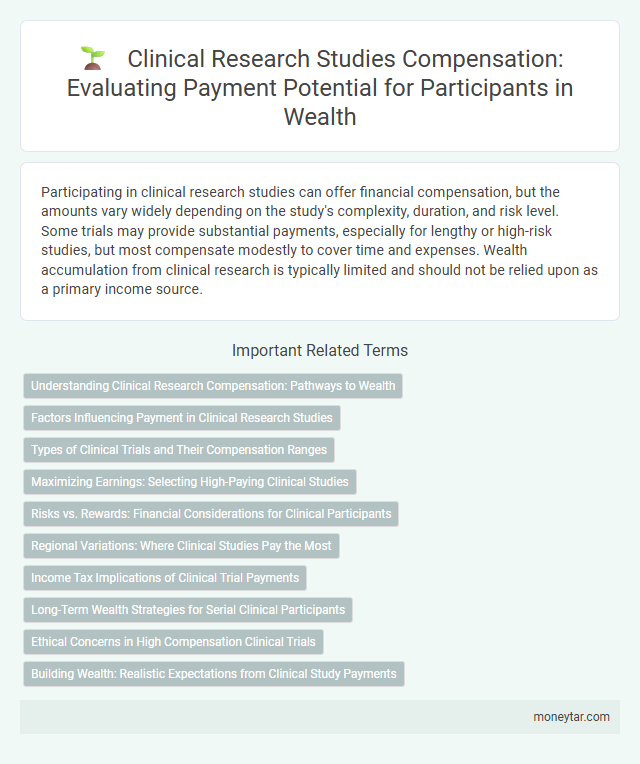 Clinical Research Studies Compensation: Evaluating Payment Potential for Participants in Wealth