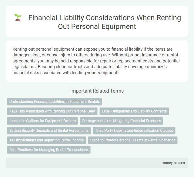 Financial Liability Considerations When Renting Out Personal Equipment
