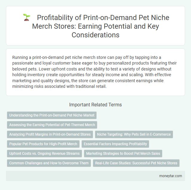 Profitability of Print-on-Demand Pet Niche Merch Stores: Earning Potential and Key Considerations