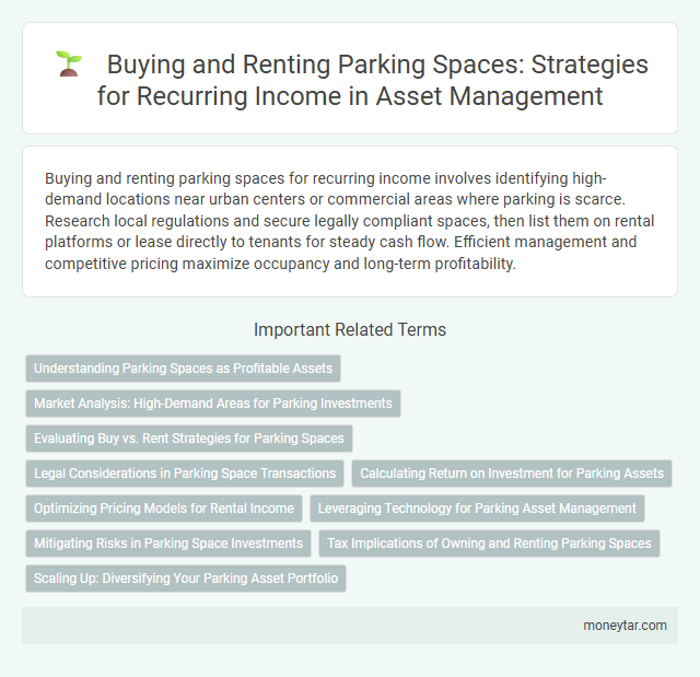 Buying and Renting Parking Spaces: Strategies for Recurring Income in Asset Management