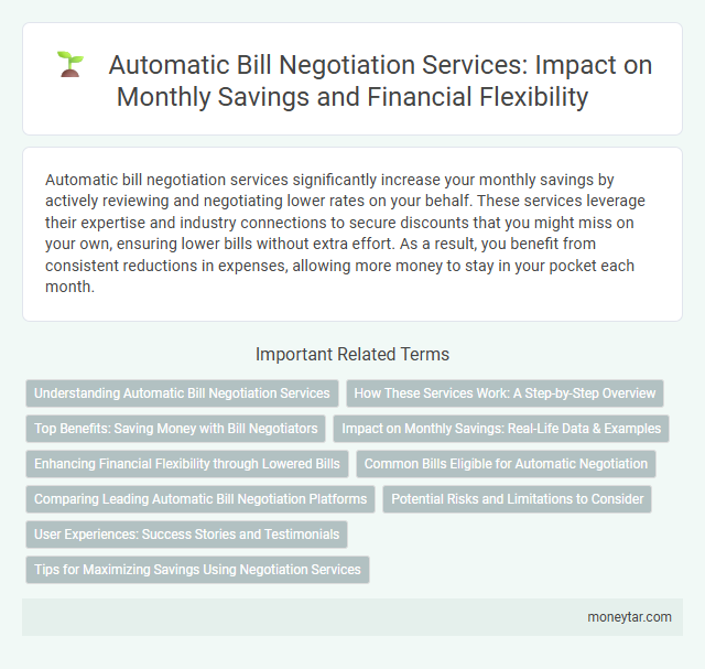 Automatic Bill Negotiation Services: Impact on Monthly Savings and Financial Flexibility