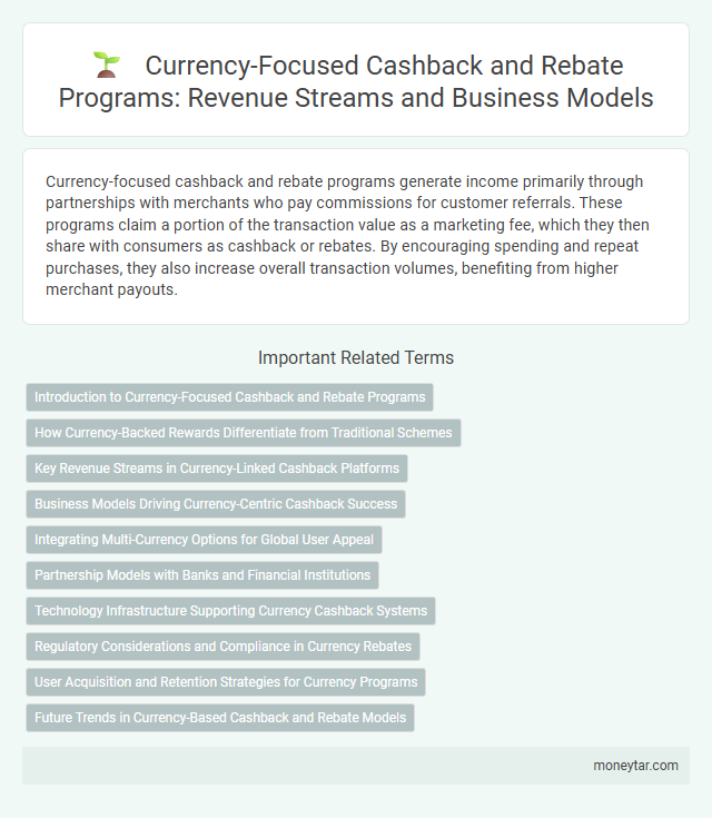 Currency-Focused Cashback and Rebate Programs: Revenue Streams and Business Models