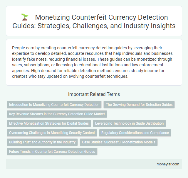 Monetizing Counterfeit Currency Detection Guides: Strategies, Challenges, and Industry Insights