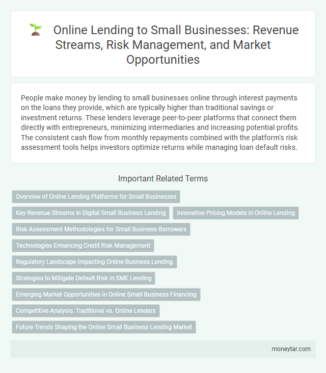Online Lending to Small Businesses: Revenue Streams, Risk Management, and Market Opportunities