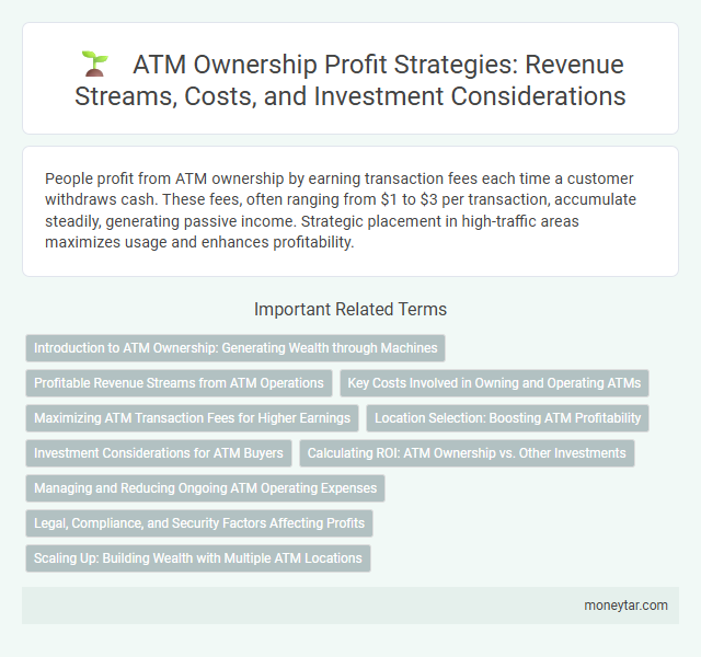 ATM Ownership Profit Strategies: Revenue Streams, Costs, and Investment Considerations