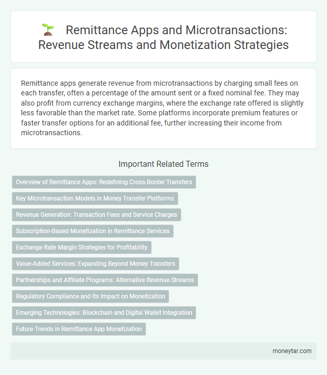 Remittance Apps and Microtransactions: Revenue Streams and Monetization Strategies