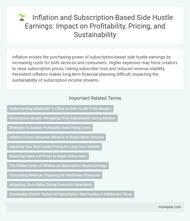 Inflation and Subscription-Based Side Hustle Earnings: Impact on Profitability, Pricing, and Sustainability