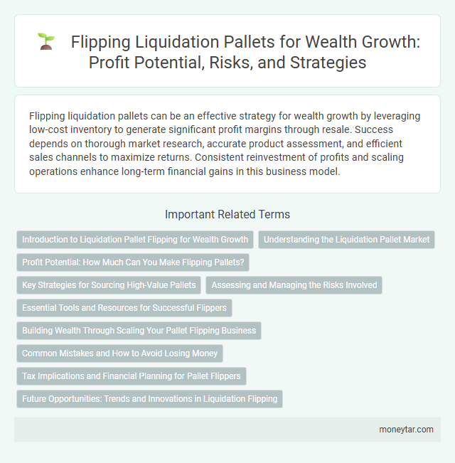 Flipping Liquidation Pallets for Wealth Growth: Profit Potential, Risks, and Strategies