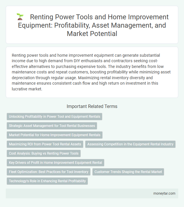Renting Power Tools and Home Improvement Equipment: Profitability, Asset Management, and Market Potential