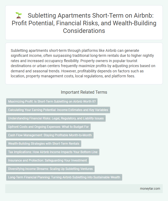 Subletting Apartments Short-Term on Airbnb: Profit Potential, Financial Risks, and Wealth-Building Considerations