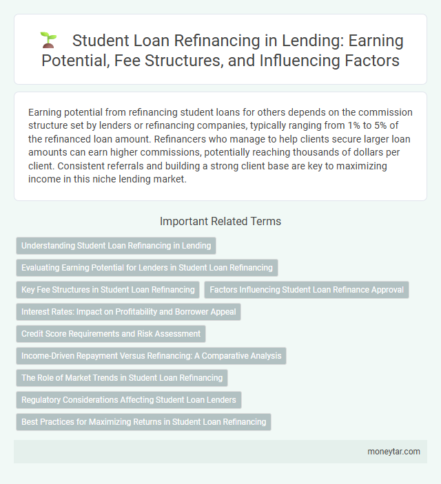 Student Loan Refinancing in Lending: Earning Potential, Fee Structures, and Influencing Factors