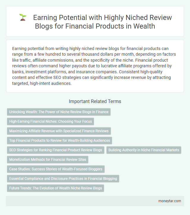 Earning Potential with Highly Niched Review Blogs for Financial Products in Wealth