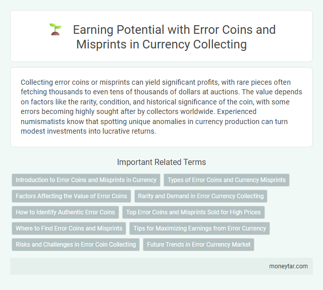 Earning Potential with Error Coins and Misprints in Currency Collecting