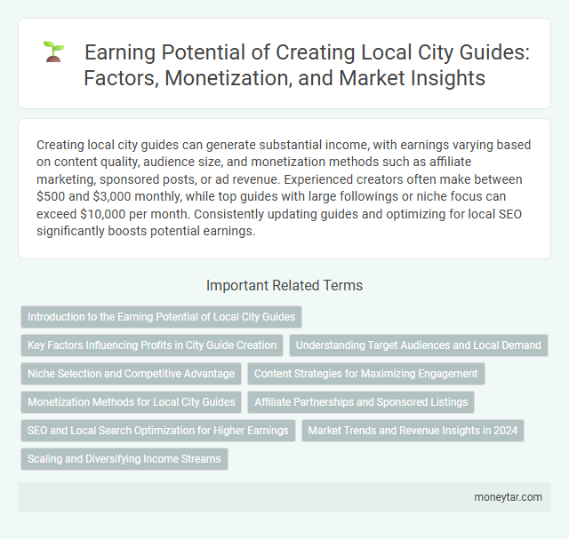 Earning Potential of Creating Local City Guides: Factors, Monetization, and Market Insights