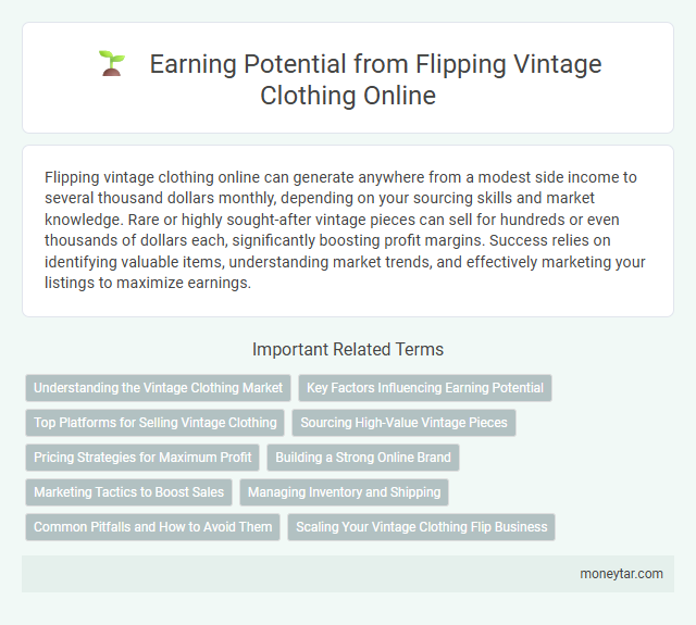 Earning Potential from Flipping Vintage Clothing Online