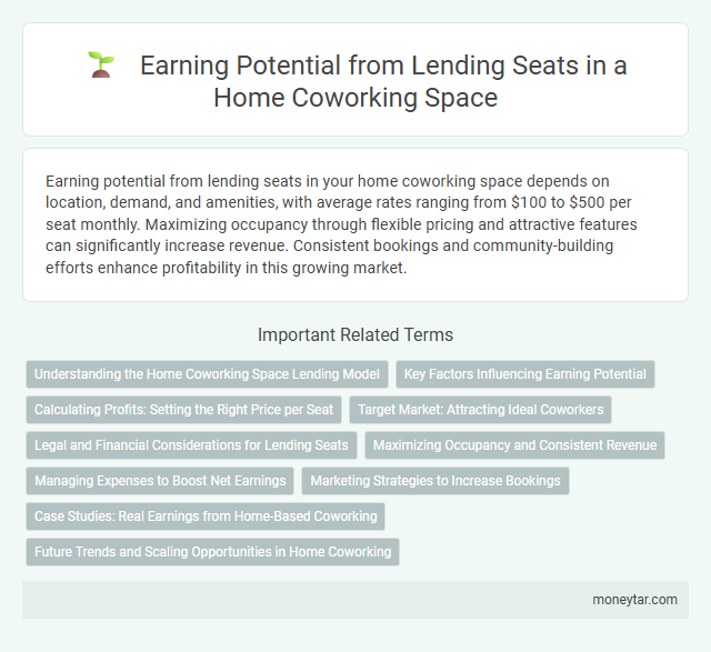 Earning Potential from Lending Seats in a Home Coworking Space