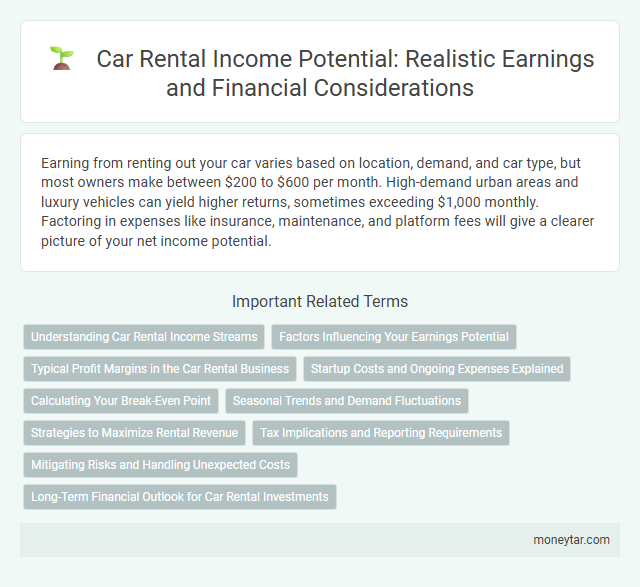 Car Rental Income Potential: Realistic Earnings and Financial Considerations