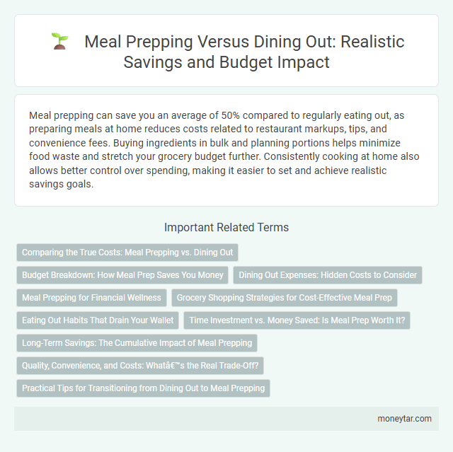 Meal Prepping Versus Dining Out: Realistic Savings and Budget Impact