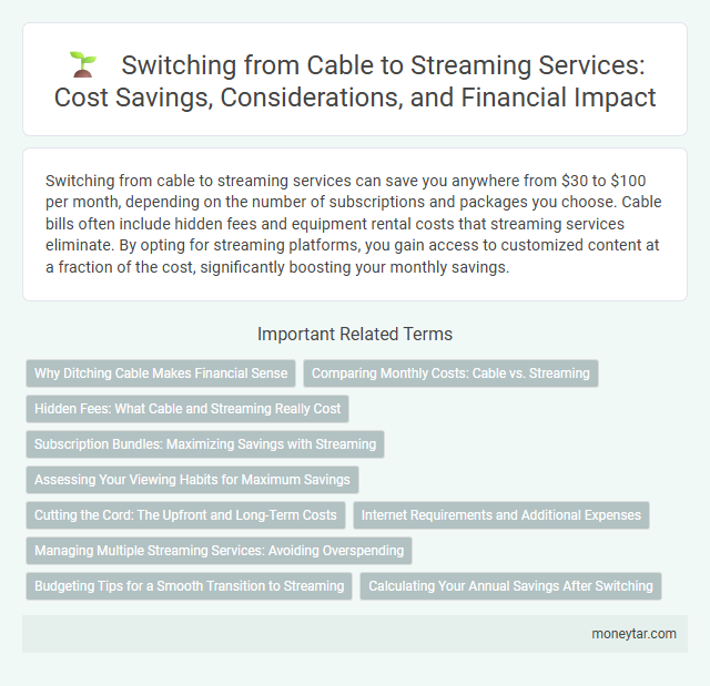 Switching from Cable to Streaming Services: Cost Savings, Considerations, and Financial Impact