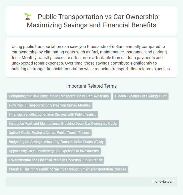 Public Transportation vs Car Ownership: Maximizing Savings and Financial Benefits