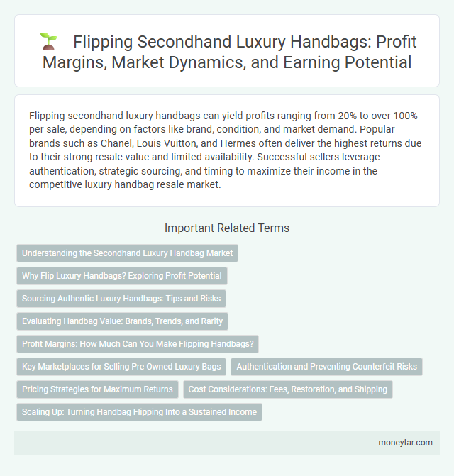 Flipping Secondhand Luxury Handbags: Profit Margins, Market Dynamics, and Earning Potential