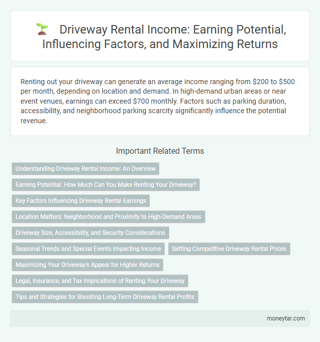 Driveway Rental Income: Earning Potential, Influencing Factors, and Maximizing Returns