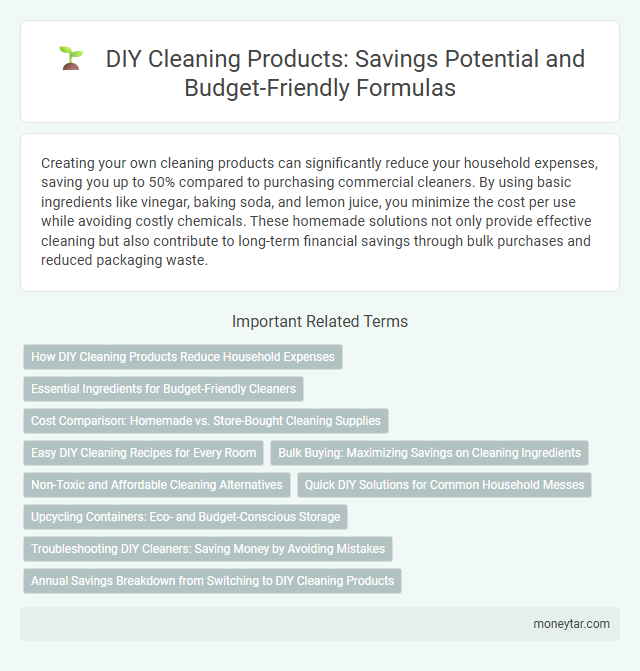 DIY Cleaning Products: Savings Potential and Budget-Friendly Formulas