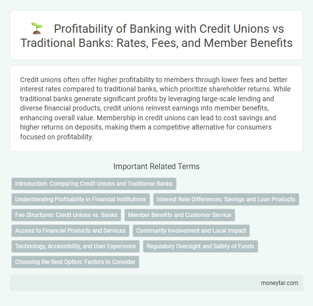 Profitability of Banking with Credit Unions vs Traditional Banks: Rates, Fees, and Member Benefits
