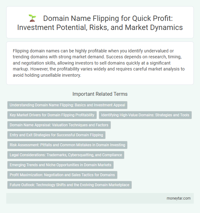 Domain Name Flipping for Quick Profit: Investment Potential, Risks, and Market Dynamics