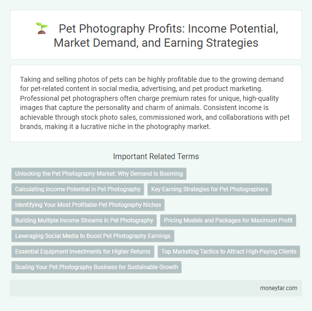 Pet Photography Profits: Income Potential, Market Demand, and Earning Strategies