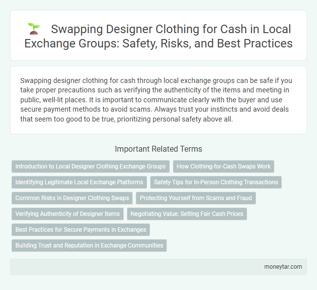 Swapping Designer Clothing for Cash in Local Exchange Groups: Safety, Risks, and Best Practices
