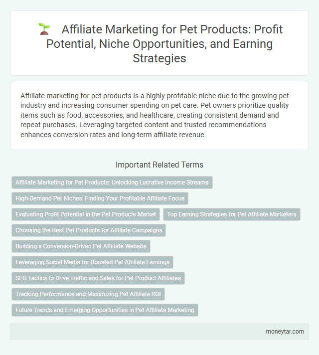 Affiliate Marketing for Pet Products: Profit Potential, Niche Opportunities, and Earning Strategies