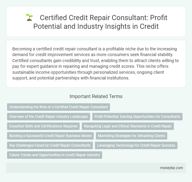 Certified Credit Repair Consultant: Profit Potential and Industry Insights in Credit