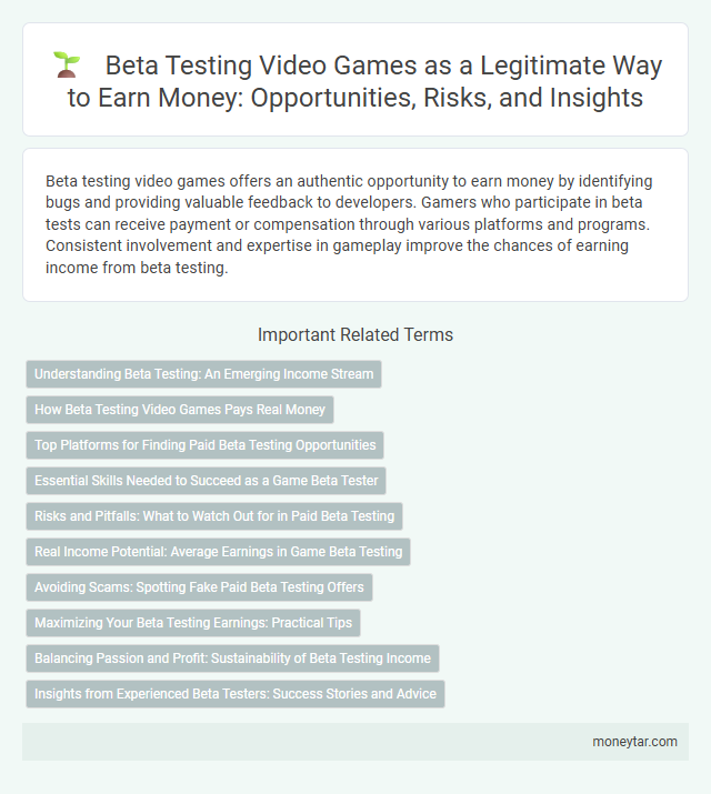 Beta Testing Video Games as a Legitimate Way to Earn Money: Opportunities, Risks, and Insights