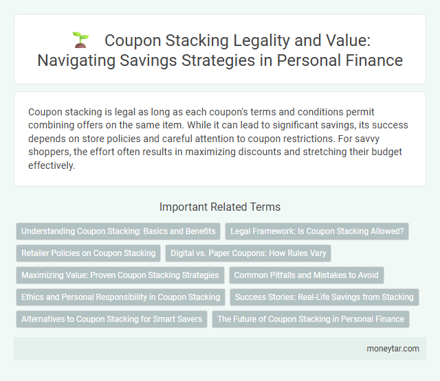 Coupon Stacking Legality and Value: Navigating Savings Strategies in Personal Finance