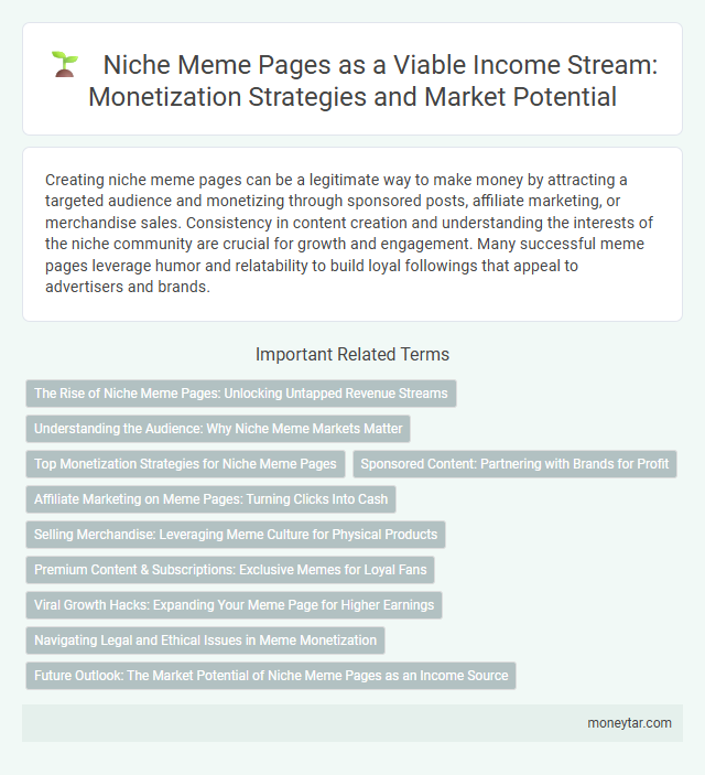 Niche Meme Pages as a Viable Income Stream: Monetization Strategies and Market Potential