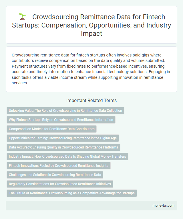 Crowdsourcing Remittance Data for Fintech Startups: Compensation, Opportunities, and Industry Impact