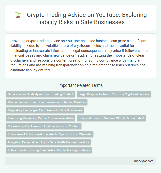 Crypto Trading Advice on YouTube: Exploring Liability Risks in Side Businesses