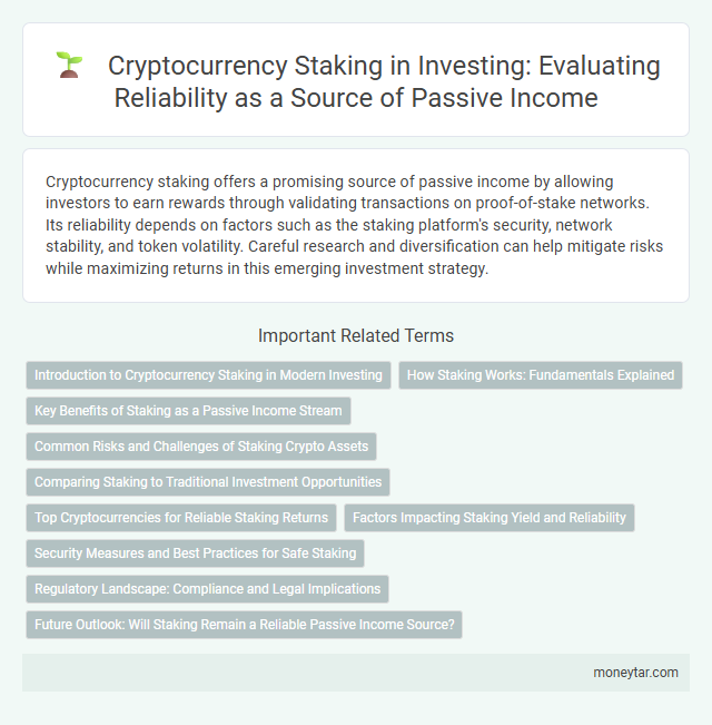 Cryptocurrency Staking in Investing: Evaluating Reliability as a Source of Passive Income