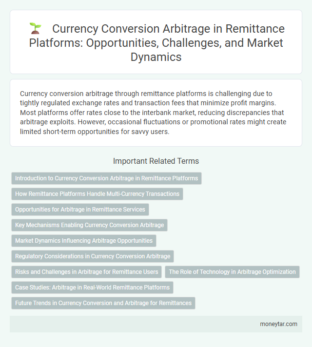 Currency Conversion Arbitrage in Remittance Platforms: Opportunities, Challenges, and Market Dynamics