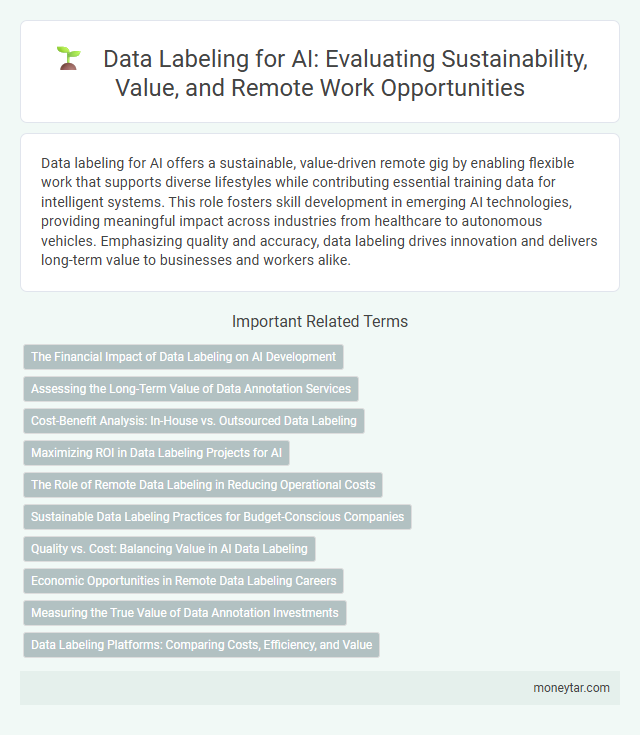 Data Labeling for AI: Evaluating Sustainability, Value, and Remote Work Opportunities