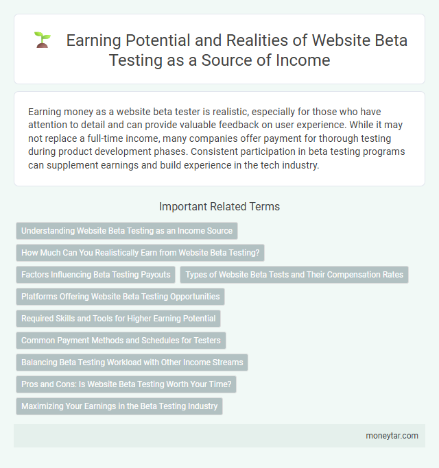 Earning Potential and Realities of Website Beta Testing as a Source of Income