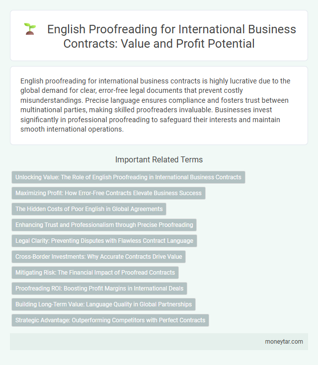 English Proofreading for International Business Contracts: Value and Profit Potential