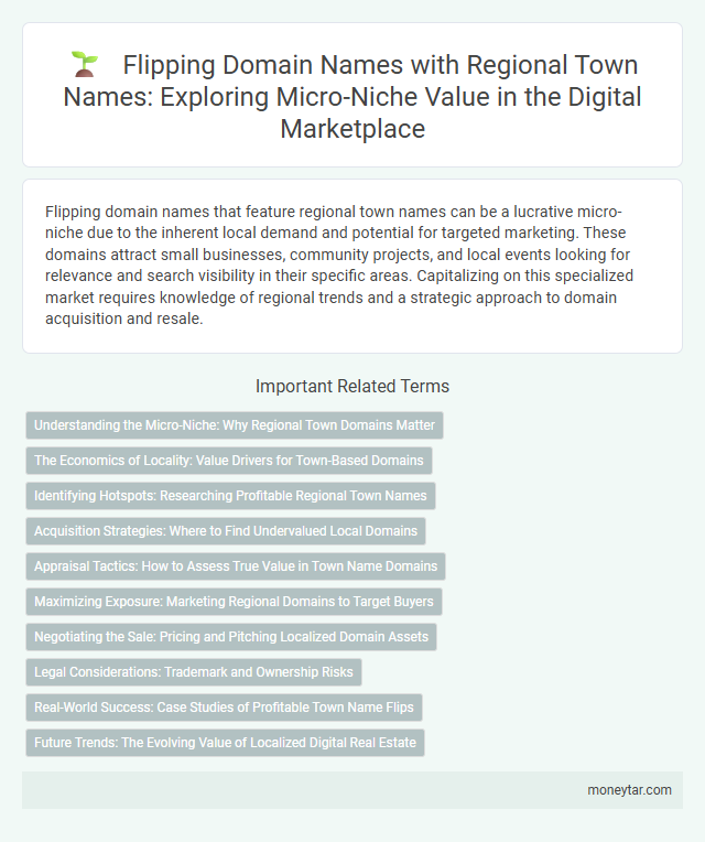 Flipping Domain Names with Regional Town Names: Exploring Micro-Niche Value in the Digital Marketplace