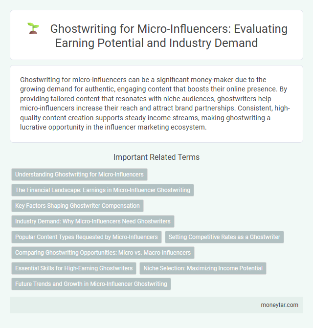 Ghostwriting for Micro-Influencers: Evaluating Earning Potential and Industry Demand