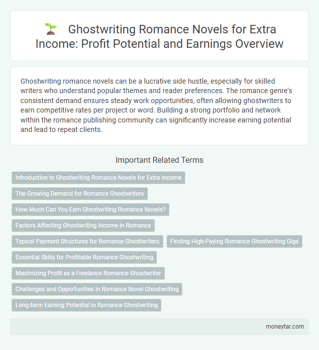 Ghostwriting Romance Novels for Extra Income: Profit Potential and Earnings Overview