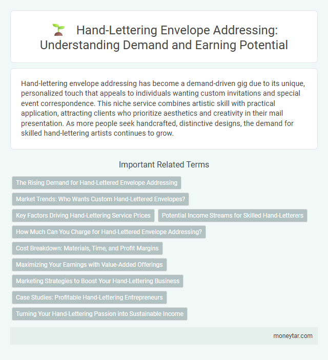Hand-Lettering Envelope Addressing: Understanding Demand and Earning Potential